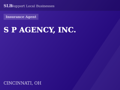 S P AGENCY, INC. — Insurance Agent in CINCINNATI, OH