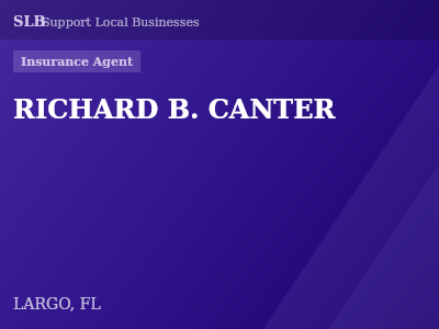 RICHARD B. CANTER — Insurance Agent in LARGO, FL
