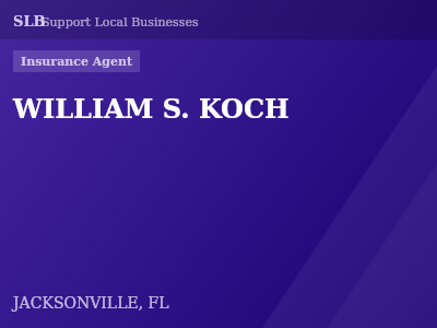 WILLIAM S. KOCH — Insurance Agent in JACKSONVILLE, FL