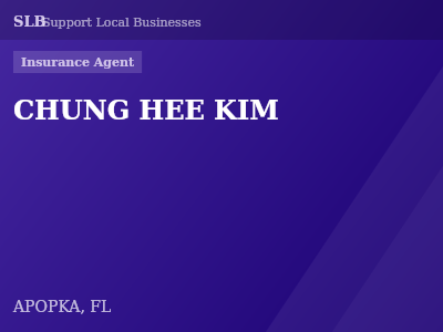 CHUNG HEE KIM — Insurance Agent in APOPKA, FL