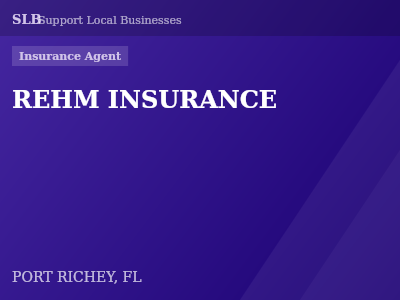 REHM INSURANCE — Insurance Agent in PORT RICHEY, FL