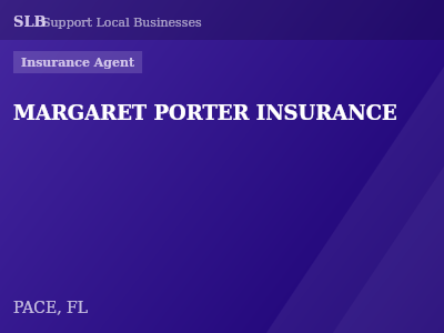 MARGARET PORTER INSURANCE — Insurance Agent in PACE, FL
