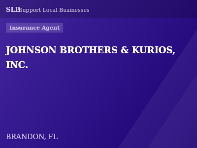 JOHNSON BROTHERS & KURIOS, INC. — Insurance Agent in BRANDON, FL