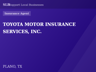 TOYOTA MOTOR INSURANCE SERVICES, INC. — Insurance Agent in PLANO, TX