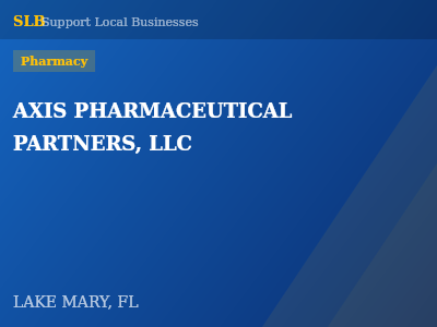 AXIS PHARMACEUTICAL PARTNERS, LLC — Pharmacy in LAKE MARY, FL