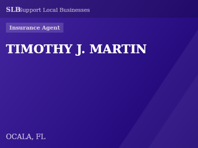 TIMOTHY J. MARTIN — Insurance Agent in OCALA, FL
