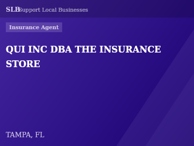 QUI INC DBA THE INSURANCE STORE — Insurance Agent in TAMPA, FL