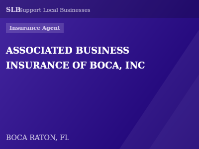 ASSOCIATED BUSINESS INSURANCE OF BOCA, INC — Insurance Agent in BOCA RATON, FL
