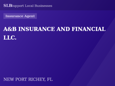A&B INSURANCE AND FINANCIAL LLC. — Insurance Agent in NEW PORT RICHEY, FL