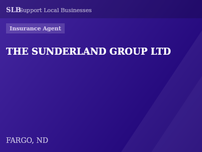 THE SUNDERLAND GROUP LTD — Insurance Agent in FARGO, ND