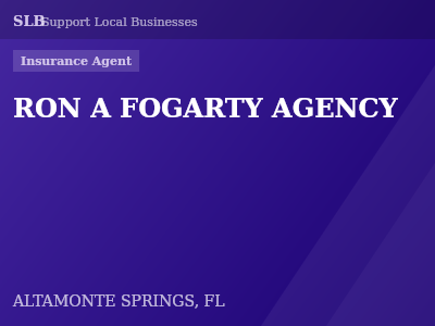 RON A FOGARTY AGENCY — Insurance Agent in ALTAMONTE SPRINGS, FL