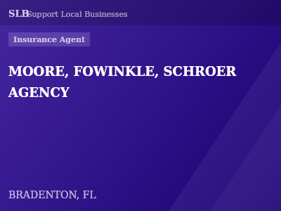 MOORE, FOWINKLE, SCHROER AGENCY — Insurance Agent in BRADENTON, FL