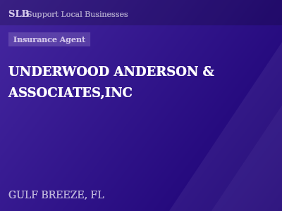UNDERWOOD ANDERSON & ASSOCIATES,INC — Insurance Agent in GULF BREEZE, FL