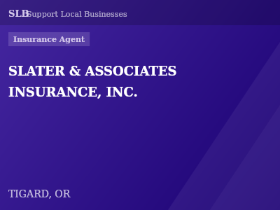 SLATER & ASSOCIATES INSURANCE, INC. — Insurance Agent in TIGARD, OR
