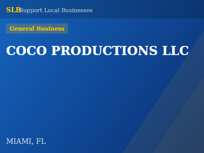 COCO PRODUCTIONS LLC — General Business in MIAMI, FL