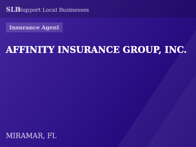 AFFINITY INSURANCE GROUP, INC. — Insurance Agent in MIRAMAR, FL