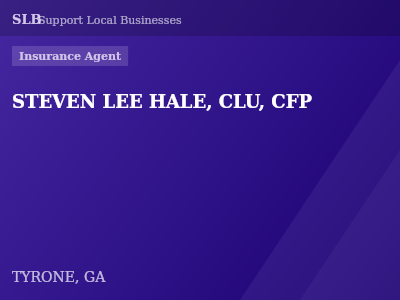 STEVEN LEE HALE, CLU, CFP — Insurance Agent in TYRONE, GA