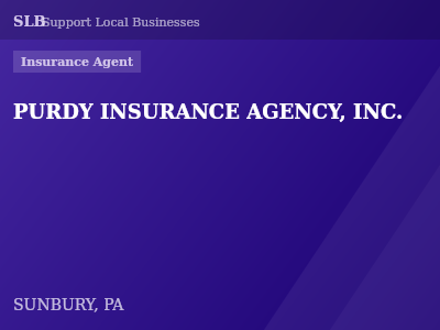 PURDY INSURANCE AGENCY, INC. — Insurance Agent in SUNBURY, PA