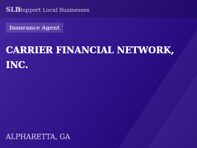 CARRIER FINANCIAL NETWORK, INC. — Insurance Agent in ALPHARETTA, GA
