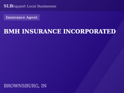 BMH INSURANCE INCORPORATED — Insurance Agent in BROWNSBURG, IN