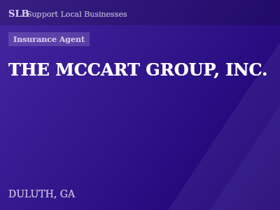 THE MCCART GROUP, INC. — Insurance Agent in DULUTH, GA