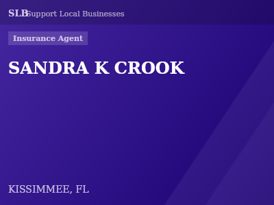 SANDRA K CROOK — Insurance Agent in KISSIMMEE, FL