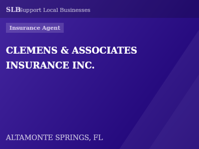 CLEMENS & ASSOCIATES INSURANCE INC. — Insurance Agent in ALTAMONTE SPRINGS, FL