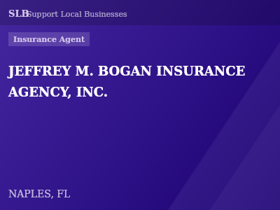 JEFFREY M. BOGAN INSURANCE AGENCY, INC. — Insurance Agent in NAPLES, FL