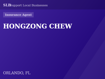 HONGZONG CHEW — Insurance Agent in ORLANDO, FL