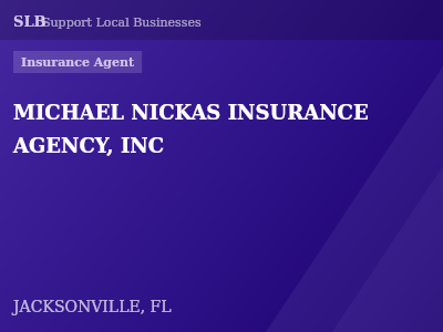 MICHAEL NICKAS INSURANCE AGENCY, INC — Insurance Agent in JACKSONVILLE, FL