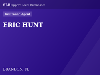 ERIC HUNT — Insurance Agent in BRANDON, FL