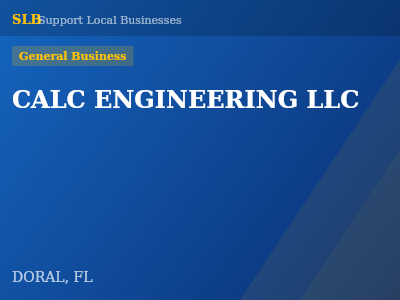 CALC ENGINEERING LLC — General Business in DORAL, FL