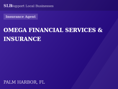 OMEGA FINANCIAL SERVICES & INSURANCE — Insurance Agent in PALM HARBOR, FL