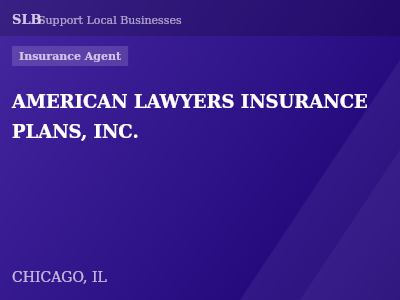 AMERICAN LAWYERS INSURANCE PLANS, INC. — Insurance Agent in CHICAGO, IL