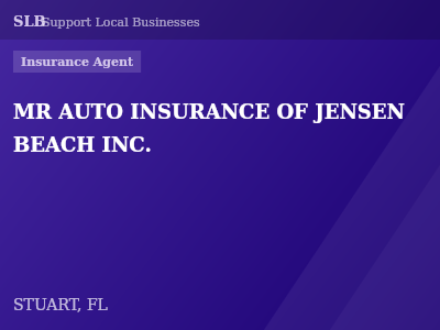 MR AUTO INSURANCE OF JENSEN BEACH INC. — Insurance Agent in STUART, FL
