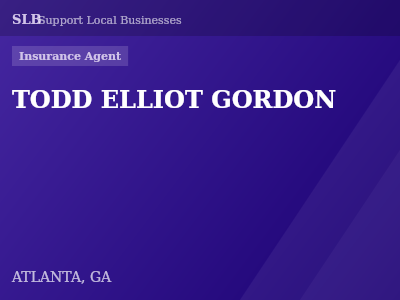TODD ELLIOT GORDON — Insurance Agent in ATLANTA, GA