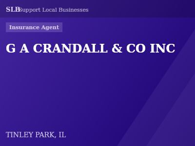 G A CRANDALL & CO INC — Insurance Agent in TINLEY PARK, IL