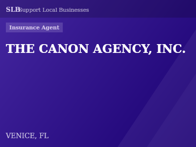 THE CANON AGENCY, INC. — Insurance Agent in VENICE, FL