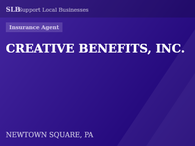 CREATIVE BENEFITS, INC. — Insurance Agent in NEWTOWN SQUARE, PA