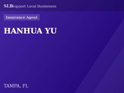 HANHUA YU — Insurance Agent in TAMPA, FL