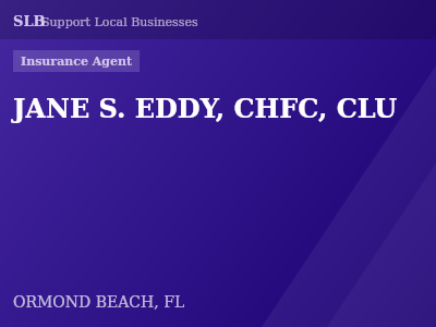 JANE S. EDDY, CHFC, CLU — Insurance Agent in ORMOND BEACH, FL