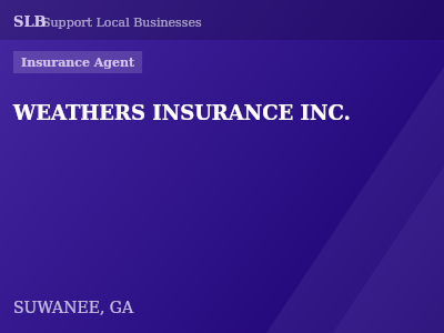WEATHERS INSURANCE INC. — Insurance Agent in SUWANEE, GA