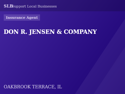 DON R. JENSEN & COMPANY — Insurance Agent in OAKBROOK TERRACE, IL