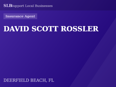 DAVID SCOTT ROSSLER — Insurance Agent in DEERFIELD BEACH, FL