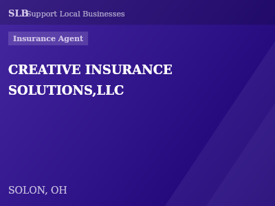 CREATIVE INSURANCE SOLUTIONS,LLC — Insurance Agent in SOLON, OH
