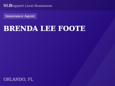 BRENDA LEE FOOTE — Insurance Agent in ORLANDO, FL