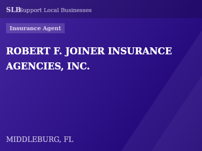 ROBERT F. JOINER INSURANCE AGENCIES, INC. — Insurance Agent in MIDDLEBURG, FL