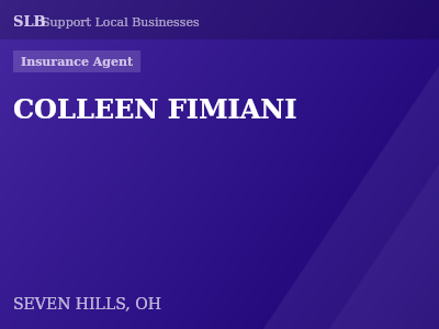 COLLEEN FIMIANI — Insurance Agent in SEVEN HILLS, OH