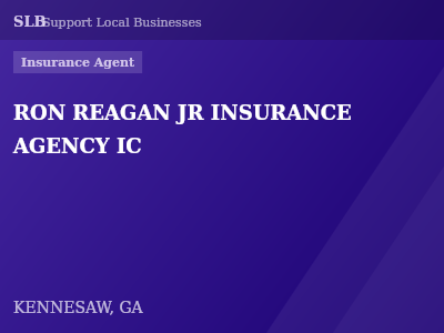 RON REAGAN JR INSURANCE AGENCY IC — Insurance Agent in KENNESAW, GA