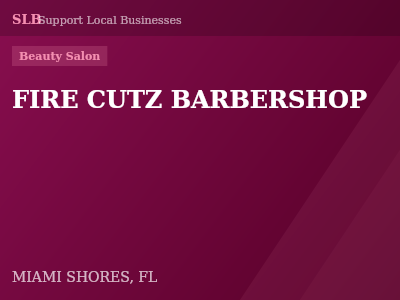 FIRE CUTZ BARBERSHOP — Beauty Salon in MIAMI SHORES, FL